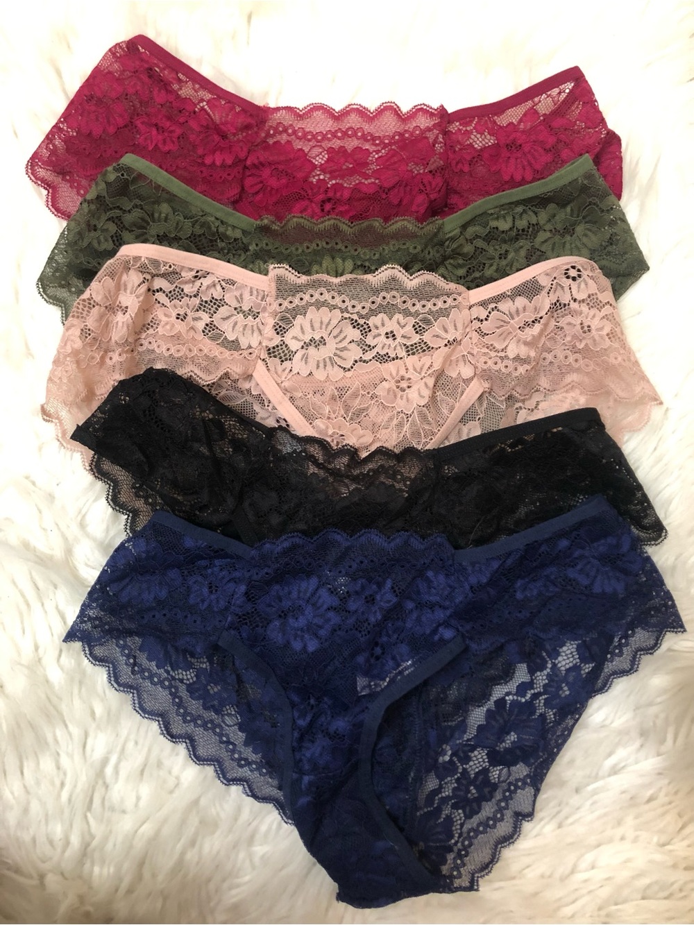 Lace Bikini Briefs 5-Pack - Mixed Colors